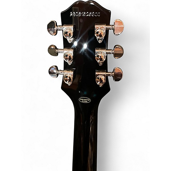 Used Epiphone Les Paul Custom Trans Ebony Burst Solid Body Electric Guitar