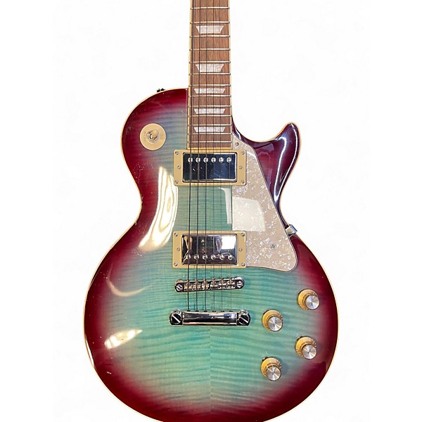 Used Epiphone les paul standard 1960's figuered blue berry burst Solid Body Electric Guitar