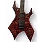 Used B.C. Rich NJ Series Warlock Red Crackle Solid Body Electric Guitar