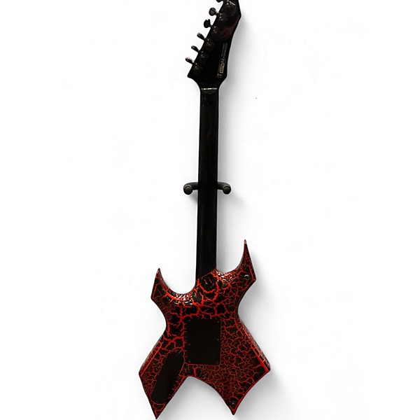Used B.C. Rich NJ Series Warlock Red Crackle Solid Body Electric Guitar