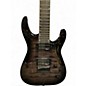 Used Jackson JS22Q7-DKA Trans Black Solid Body Electric Guitar