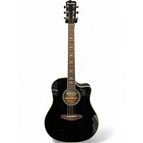 Used Breedlove Black Magic D25 Ebony Acoustic Electric Guitar
