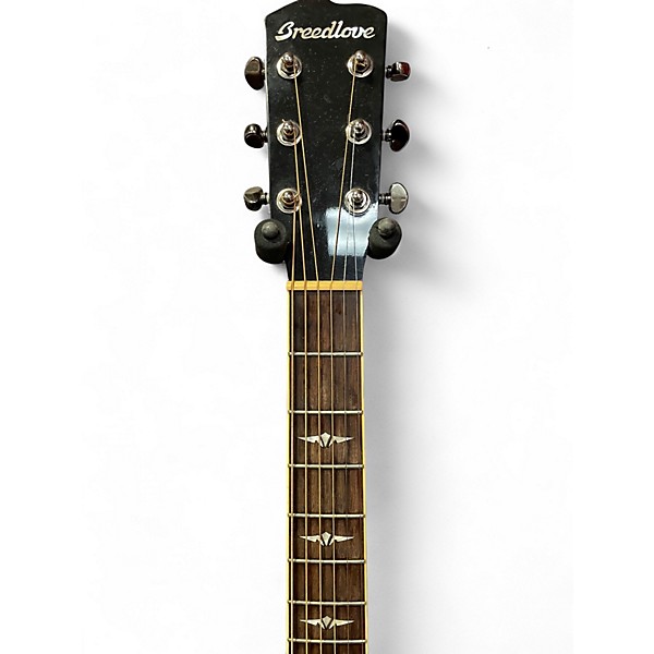 Used Breedlove Black Magic D25 Ebony Acoustic Electric Guitar