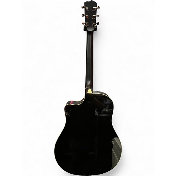 Used Breedlove Black Magic D25 Ebony Acoustic Electric Guitar