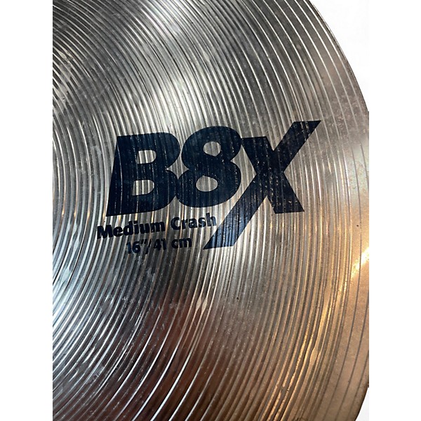 Used SABIAN 16in B8X MEDIUM CRASH Cymbal