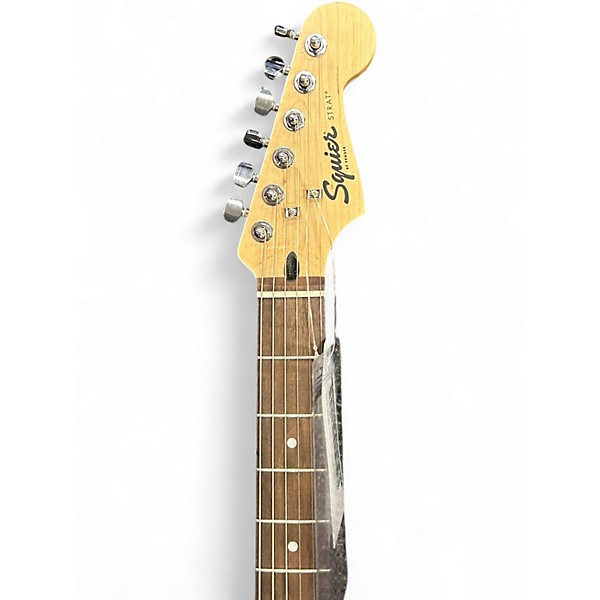 Used Squier Standard Stratocaster Black Solid Body Electric Guitar