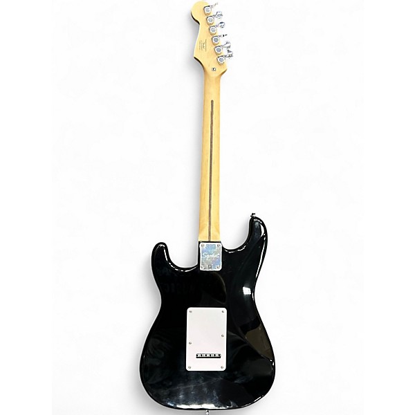 Used Squier Standard Stratocaster Black Solid Body Electric Guitar