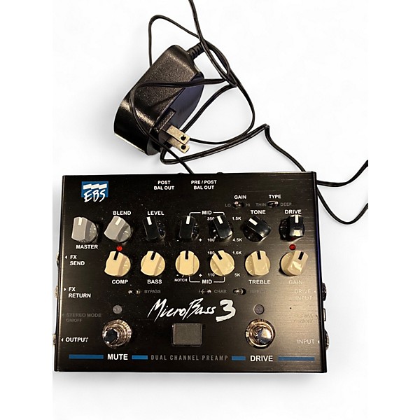 Used EBS MicroBass 3 Bass Preamp