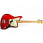 Used 2023 Fender Player Jaguar Bass Candy Apple Red Electric Bass Guitar thumbnail
