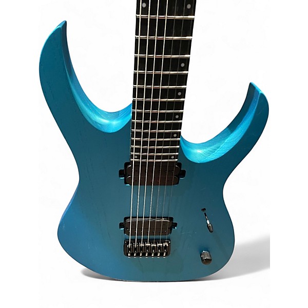Used Mayones duvell dt 7 Opal Blue Solid Body Electric Guitar