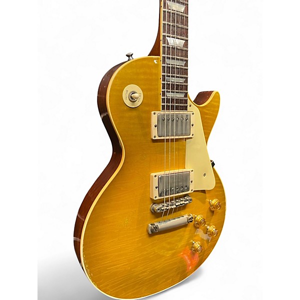 Used 2024 Gibson Murphy Lab Heavy Aging 59' Les Paul Green Lemon Fade Solid Body Electric Guitar