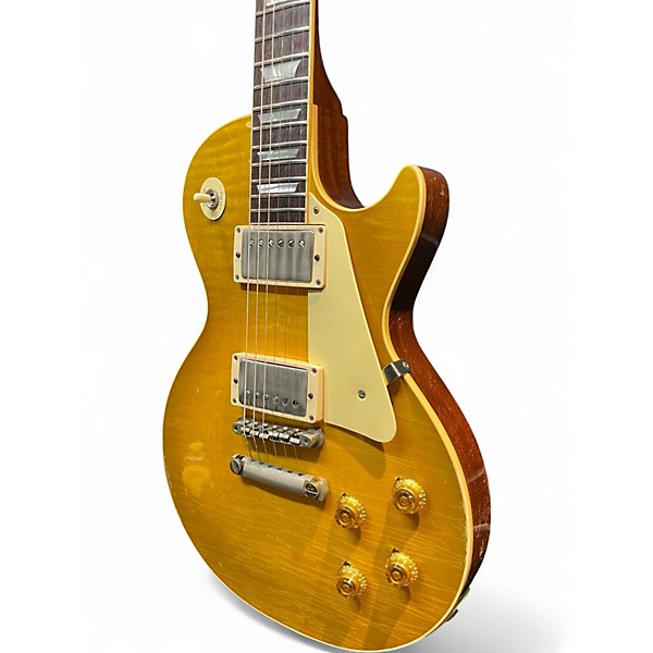 Used 2024 Gibson Murphy Lab Heavy Aging 59' Les Paul Green Lemon Fade Solid Body Electric Guitar