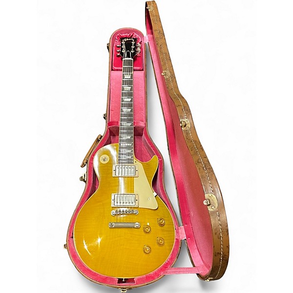 Used 2024 Gibson Murphy Lab Heavy Aging 59' Les Paul Green Lemon Fade Solid Body Electric Guitar