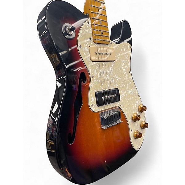Used Fender Modern Thinline Telecaster 2 Color Sunburst Hollow Body Electric Guitar
