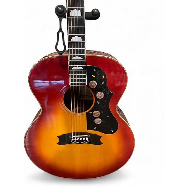 Vintage 1970s Ibanez CONCORD 2 Color Sunburst Acoustic Guitar