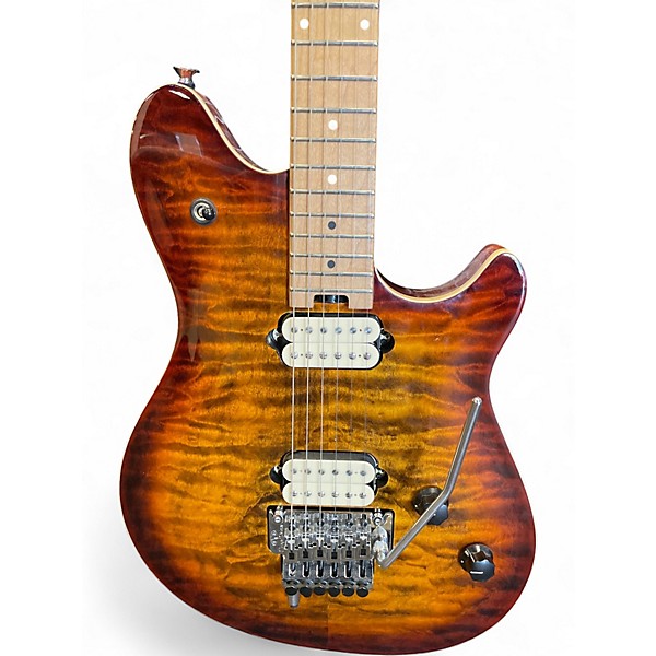 Used EVH Wolfgang Special QM Tiger Eye Glow Solid Body Electric Guitar