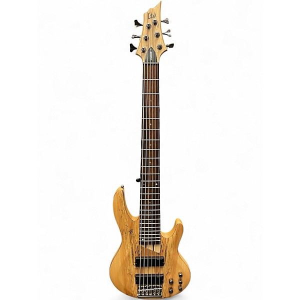 Used ESP LTD B206SM 6 String NATURAL SATIN Electric Bass Guitar