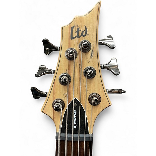 Used ESP LTD B206SM 6 String NATURAL SATIN Electric Bass Guitar