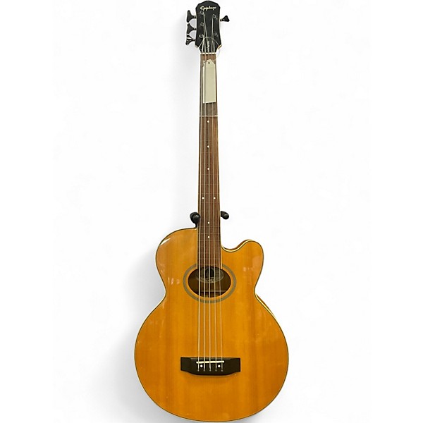 Used Epiphone El Capitan Natural Acoustic Bass Guitar
