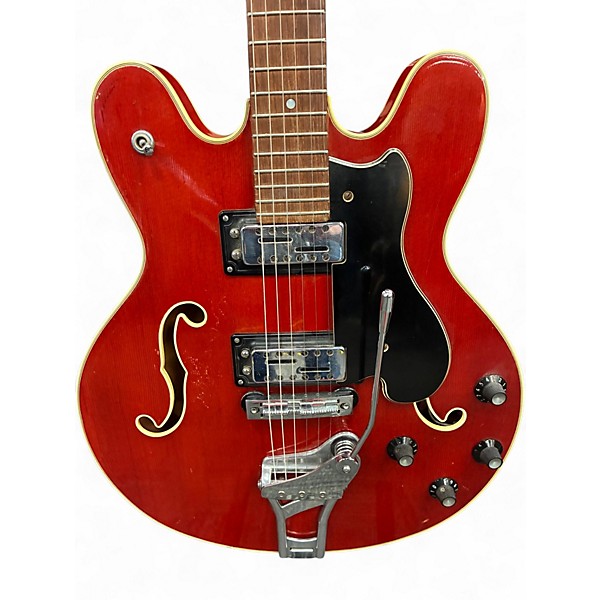 Vintage 1960s Ovation Toronado wine red Hollow Body Electric Guitar