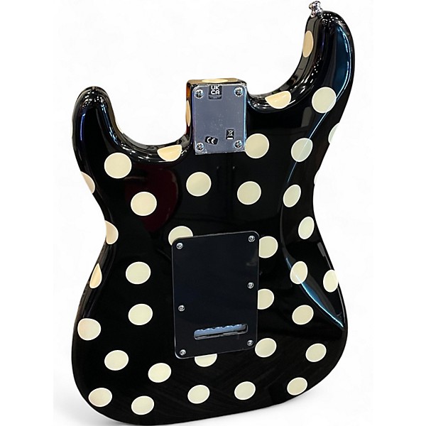 Used 2023 Fender Artist Series Buddy Guy Polka Dot Stratocaster Black and White Solid Body Electric Guitar