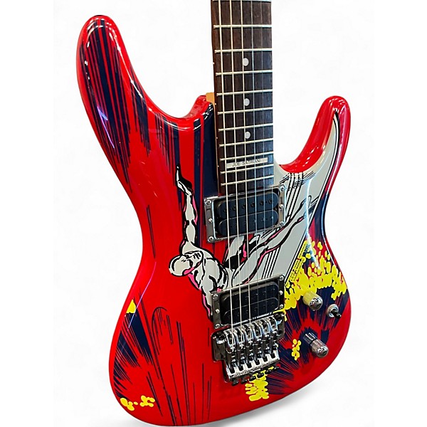 Used 2008 Ibanez JS20S 20th Anniversary Joe Satriani Signature Red Solid Body Electric Guitar