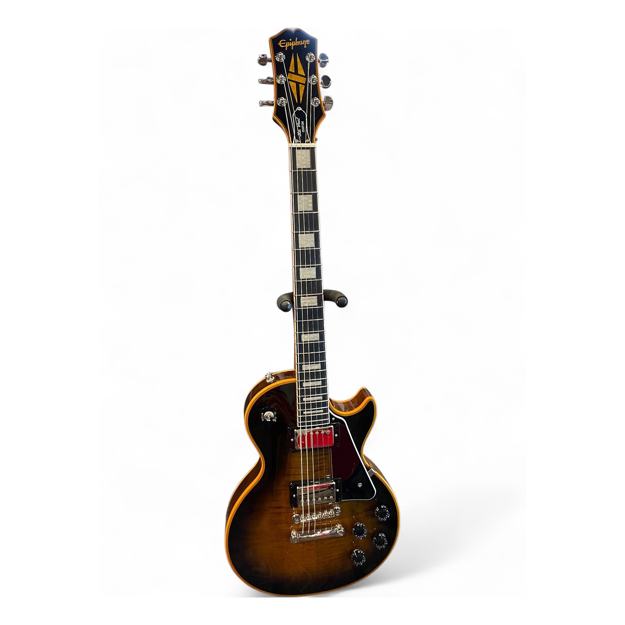 825654 paulページ Used Epiphone Les Paul Custom Widow Orange Solid Body Electric