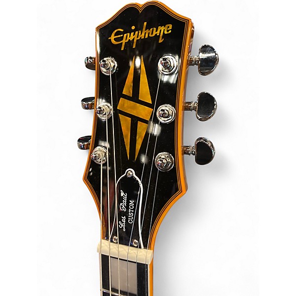 Used Epiphone Les Paul Custom Widow Orange Solid Body Electric Guitar