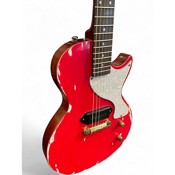 Used Relic Guitars The Hague Walter Becker Signature LPJ-90 Red Solid Body Electric Guitar