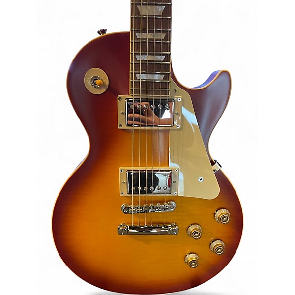 Used 2021 Epiphone 1960 Les Paul Standard Reissue Washed Cherry Sunburst Solid Body Electric Guitar
