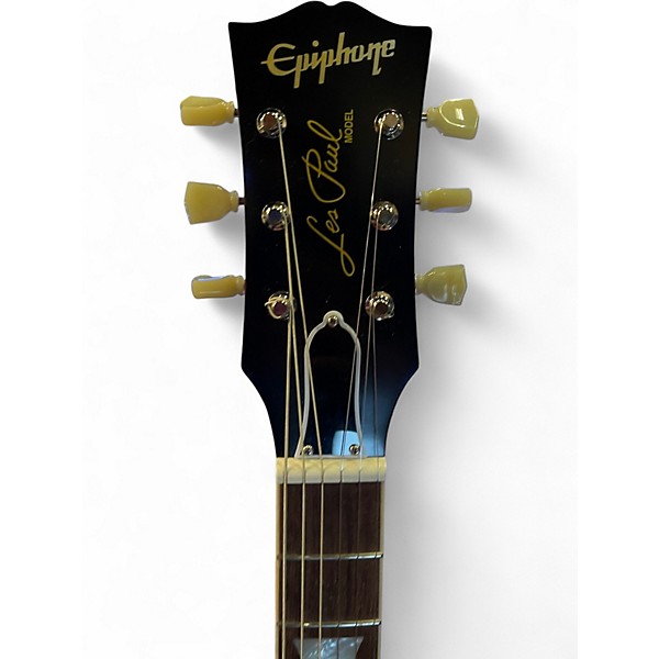 Used 2021 Epiphone 1960 Les Paul Standard Reissue Washed Cherry Sunburst Solid Body Electric Guitar