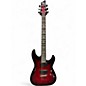 Used Schecter Guitar Research Demon 6 Crimson Red Burst Solid Body Electric Guitar thumbnail