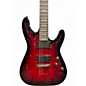 Used Schecter Guitar Research Demon 6 Crimson Red Burst Solid Body Electric Guitar