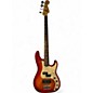 Used Fender american deluxe precision bass Candy Red Burst Electric Bass Guitar thumbnail
