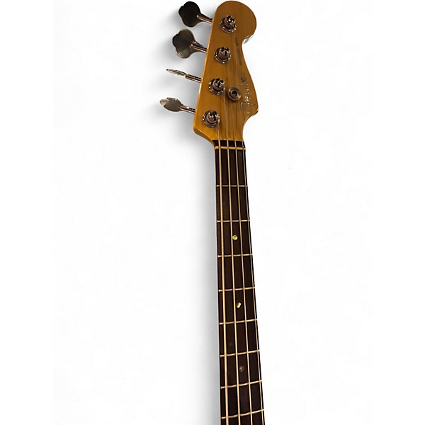 Used Fender american deluxe precision bass Candy Red Burst Electric Bass Guitar