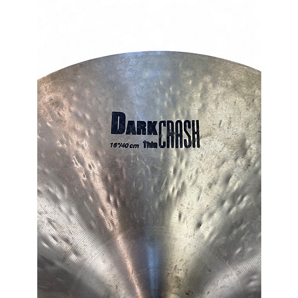 Used Zildjian 16in K Thin Dark Crash Cymbal