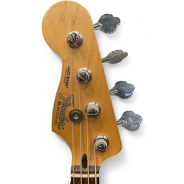 Used 2011 Fender Player Jazz Bass Left Handed Natural Electric Bass Guitar