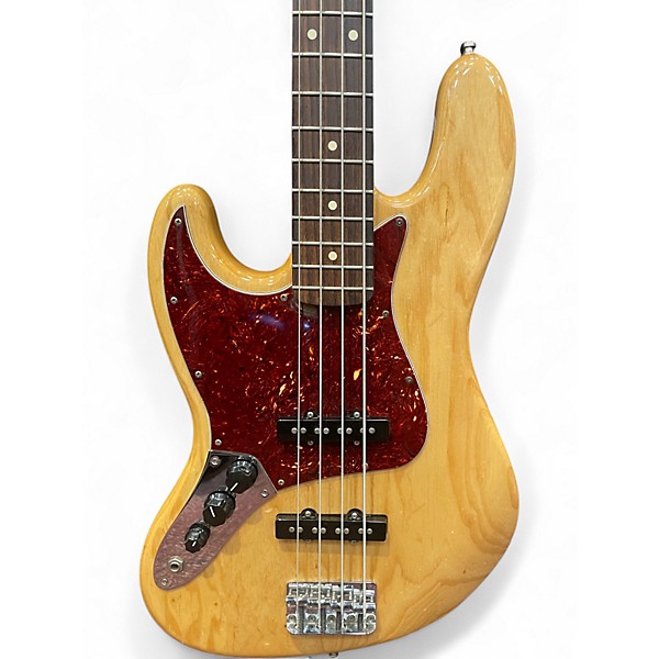 Used 2011 Fender Player Jazz Bass Left Handed Natural Electric Bass Guitar