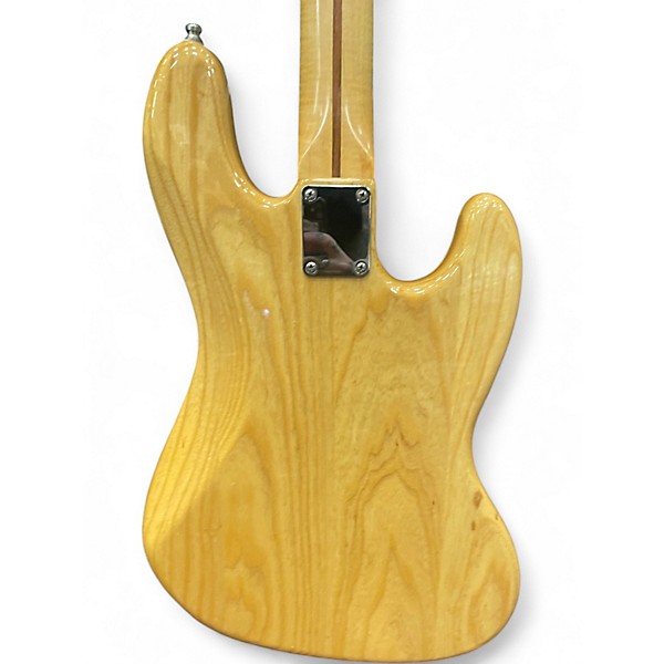 Used 2011 Fender Player Jazz Bass Left Handed Natural Electric Bass Guitar