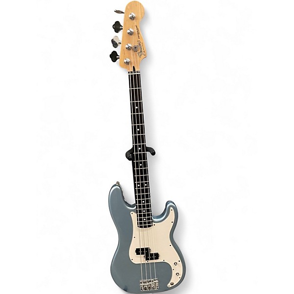 Used 2005 Fender Standard Precision Bass Metallic Blue Electric Bass Guitar