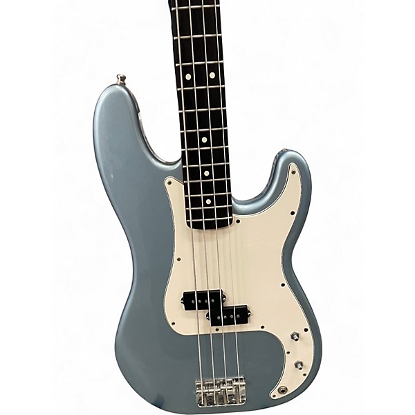 Used 2005 Fender Standard Precision Bass Metallic Blue Electric Bass Guitar