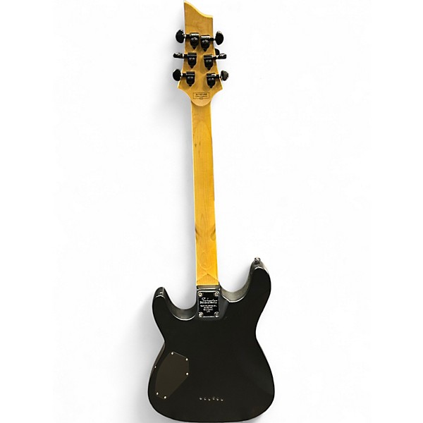 Used Schecter Guitar Research Damien 6 Black Solid Body Electric Guitar