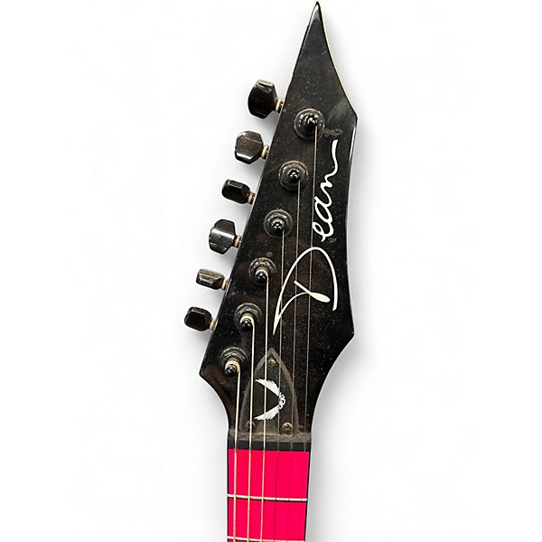 Used Dean CUSTOM ZONE 2 HB NEON PINK Solid Body Electric Guitar