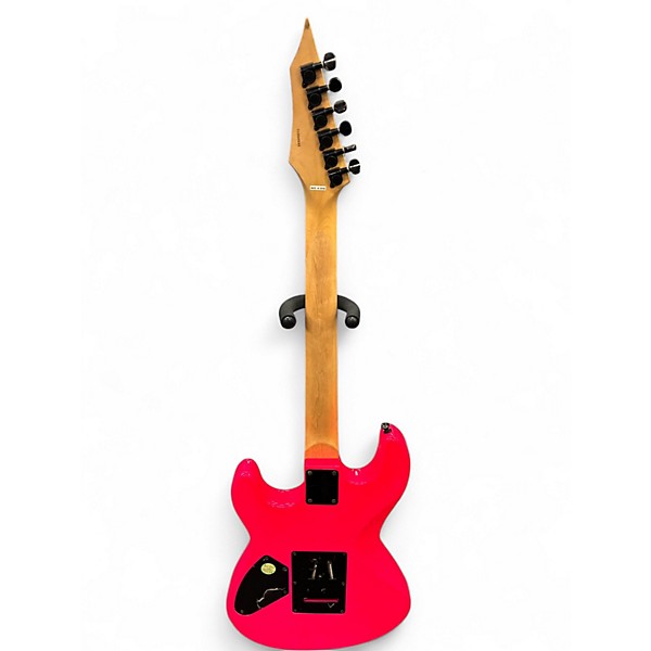 Used Dean CUSTOM ZONE 2 HB NEON PINK Solid Body Electric Guitar