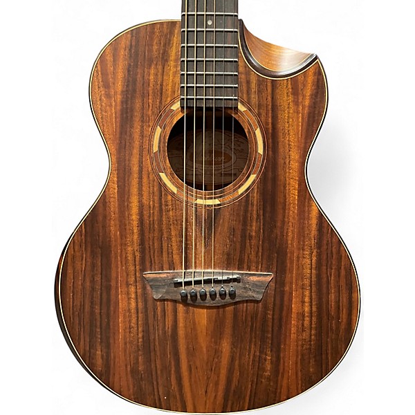 Used Washburn wcgm55 Brown Acoustic Guitar