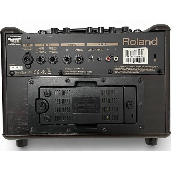 Used Roland AC33 30W Stereo Acoustic Guitar Combo Amp