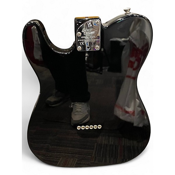 Used Fender American Professional II Telecaster Black Solid Body Electric Guitar