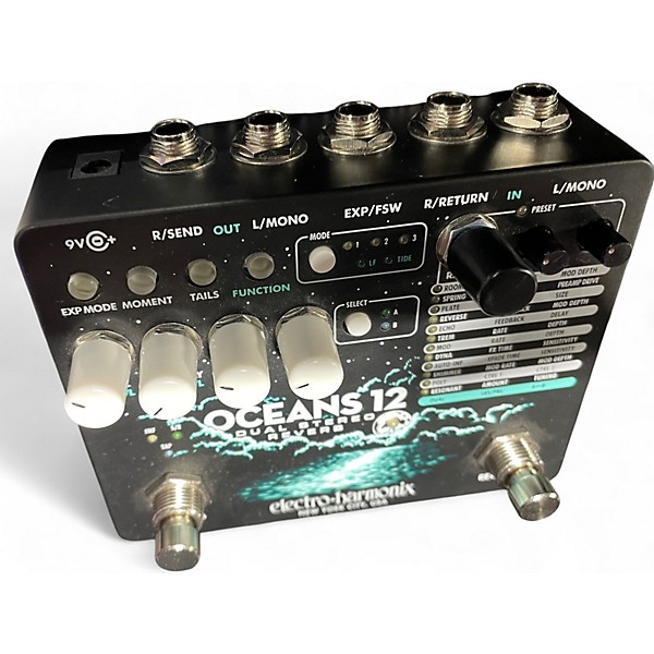 Used Electro-Harmonix Oceans 12 Reverb Effect Pedal