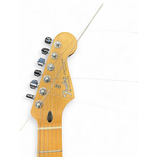 Used Fender Standard Stratocaster HSS Antique White Solid Body Electric Guitar