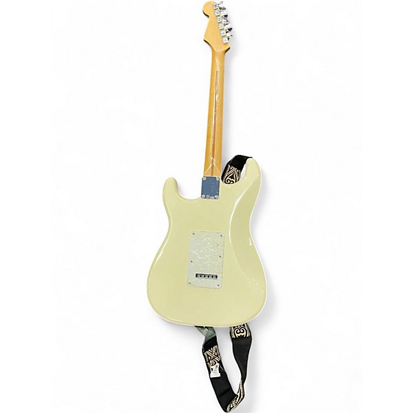 Used Fender Standard Stratocaster HSS Antique White Solid Body Electric Guitar